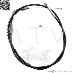 Barnett Black Vinyl Idle Cable For Harley
