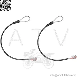 M159508 2Pcs Tailgate Equipment Cable Fit for John Deere Gators M TE TH TX XUV TH TX HPX615E HPX815E XUV825E/M XUV835E/M/R XUV855E XUV865E/M/R Tailgate Cables