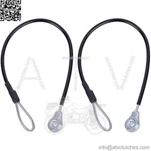 M159508 2Pcs Tailgate Equipment Cable Fit for John Deere Gators M TE TH TX XUV TH TX HPX615E HPX815E XUV825E/M Tailgate Cables