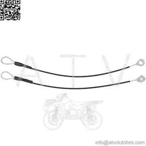 2Pcs Tailgate Cable for John Deere Gator Utility Vehicle M TE TH TX XUV 625i 825i HPX615E HPX815E XUV865R XUV855M XUV835E