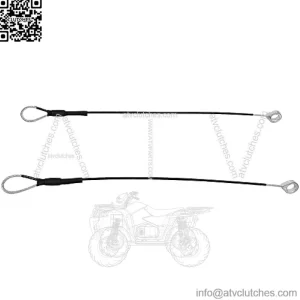 M159508 Tailgate Cables Compatible with John Deere Gators M TE TH TX XUV HPX615E HPX815E XUV865R XUV825E XUV825M XUV835E XUV835M XUV835R XUV855E XUV865E XUV865M Tailgate Equipment Cable 2PCs