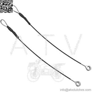 2-Pack Tailgate Cables Replacement for M159508 Fit for John Deere Gators M TE TH TX XUV TH 6x4 TX 4X2 HPX615E HPX815E XUV865R XUV825E XUV825M XUV835E XUV835M XUV835R XUV855E XUV865E XUV865M