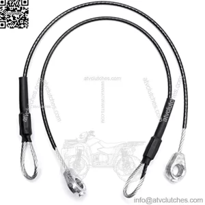 M159508 Tailgate Equipment Cable 2PCs, Tailgate Cables Compatible with John Deere Gator Utility Vehicle M TE TH TX XUV HPX615E XUV865R XUV855M XUV835E HPX615E