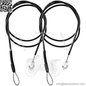 2 Pcs Tailgate Cable Set Replace M159508 Fit for John Deere Gators M TE TH TX XUV TH 6x4 TX 4X2 XUV865R XUV 825E HPX615E HPX815E Tail Gate Rear Support Replacement