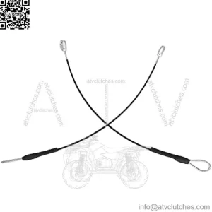 2Pcs Tailgate Cable M159508 Compatible with John Deere Gators M TE TH TX XUV HPX615E HPX815E XUV865R XUV825E XUV825M XUV835E XUV835M XUV835R XUV855E XUV865E XUV865M