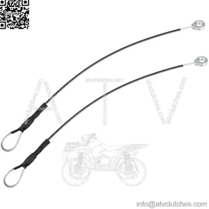 2pcs Rear Tailgate Cables Lift Gate Support Straps Pickup for HPX815E for M-Gator for TE4X2 M159508