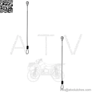 2x Tailgate Cable M159508 Fits John Deere Fits Gator HPX615E HPX815E
