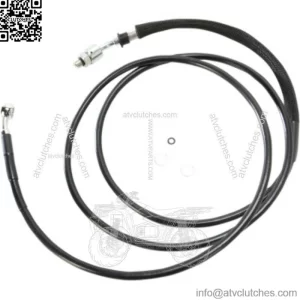 76 1/8 Black Vinyl +6 Extended Hydraulic Clutch Cable Harley Touring 13-16 CVO (For: Harley-Davidson)