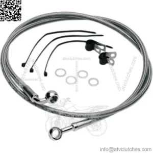 46 7/8" Stock Braided Stainless Brake Upper Line Kit Harley Dyna 84-05 Softail (For: Harley-Davidson)