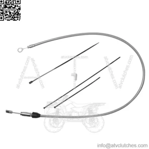 Drag Specialties Upper Clutch Cable Stainless 48" Harley Softail Touring 18+ M-8 (For: Harley-Davidson)