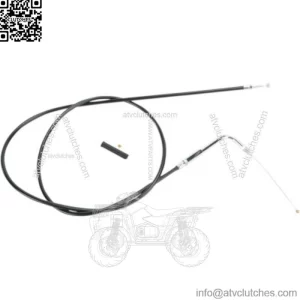 Black Vinyl Throttle Cable Wire 54" 90 Degree 5" Travel Harley 88-95 Big Twin XL (For: Harley-Davidson)