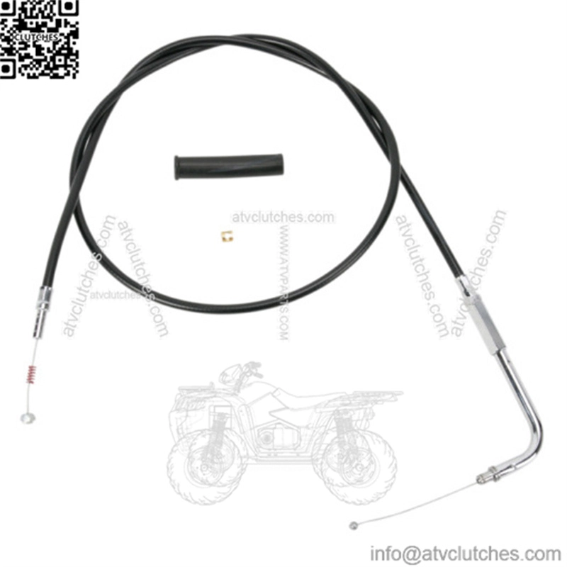 Drag Specialties Black Vinyl Idle Cable 34 1/2" Threaded Harley 88-95 Big Twin (For: Harley-Davidson)