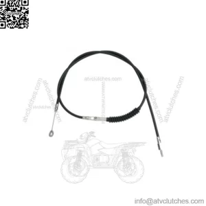 45 Black Vinyl Extended Clutch Cable Harley Softail Dyna Touring Sportster 86-13 (For: Harley-Davidson)