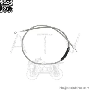 High-Efficiency 62 11/16" Braided Stainless Clutch Cable 38607-87 Harley Softail (For: Harley-Davidson)