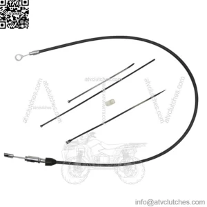 Drag Specialties Upper Clutch Cable Black Vinyl 52" Harley Softail Touring 18+ (For: Harley-Davidson)