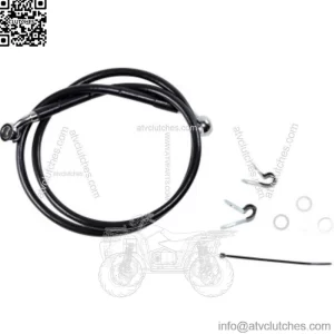 41 3/4" Standard Black Vinyl Brake Upper Line Harley Sportster 04-10 XL 883 1200 (For: Harley-Davidson)