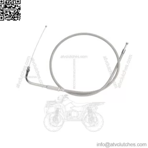 Braided Stainless Throttle Cable 30" Stock OE 56308-96 Harley Sportster XL 96-03 (For: Harley-Davidson)