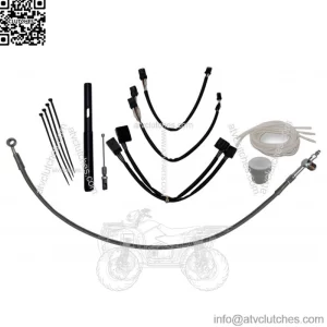 Fat Baggers Inc. EZ Install 14" Chrome Handlebar Cable Kit Harley FLHRS 21-22 (For: Harley-Davidson)