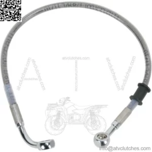 17 7/8" Standard Braided Stainless Steel Brake Rear Line Harley Dyna 08-17 FXD (For: Harley-Davidson)