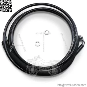 78 1/8" Black Vinyl +8 Extended Hydraulic Clutch Cable Harley Touring 17+ FLTRX (For: Harley-Davidson)