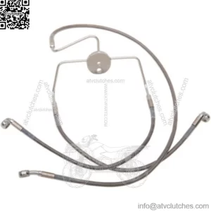 +8 Extended Over Stock Stainless Steel Upper Brake Line  Harley Touring 94-07 (For: Harley-Davidson)