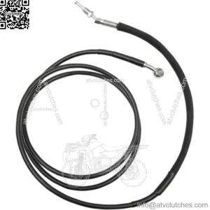 76 1/8" Black Vinyl +6 Extended Hydraulic Clutch Cable Harley Touring 17+ FLTR (For: Harley-Davidson)