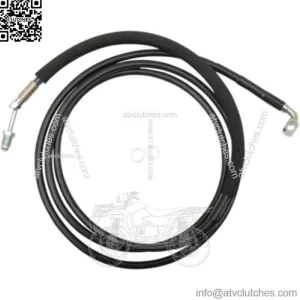 76 1/8" Black Vinyl +6 Extended Hydraulic Clutch Cable Harley Touring 17+ FLTRX (For: Harley-Davidson)