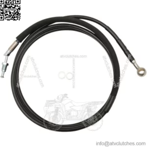 80 1/8" Black Vinyl +10 Extended Hydraulic Clutch Cable Harley Touring 17+ FLTR (For: Harley-Davidson)