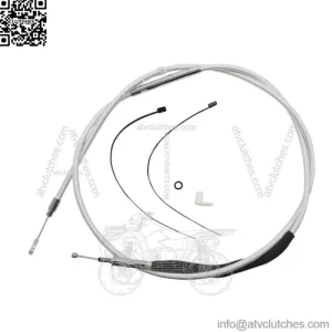 Magnum 18"-20" Ape Handlebar Control Cable Kit ABS Braided 21+ Harley Road King (For: Harley-Davidson)
