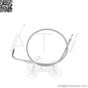 Braided Stainless Throttle Cable 30" Stock OEM 56884-07 Harley Sportster XL 07+ (For: Harley-Davidson)