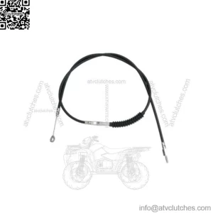 High-Efficiency 62 11/16" Black Vinyl Clutch Cable 38664-07 Harley Softail 00-06 (For: Harley-Davidson)