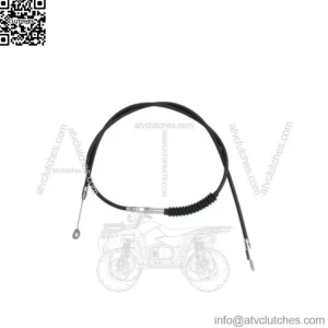 H.E. 66 11/16" Black Vinyl 4+ Extended Length Clutch Cable Harley Touring 08-16 (For: Harley-Davidson)