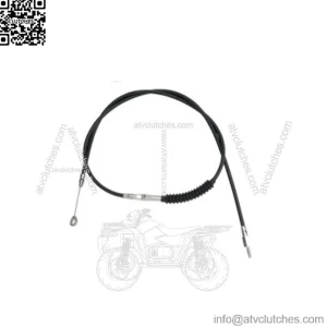 H.E. 72 11/16" Black Vinyl 10+ Extended Length Clutch Cable Harley Touring 08-16 (For: Harley-Davidson)