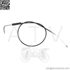 Black Vinyl Throttle Cable 41 3/4" Stock Length OE 56357-96 Harley Touring 96-01 (For: Harley-Davidson)
