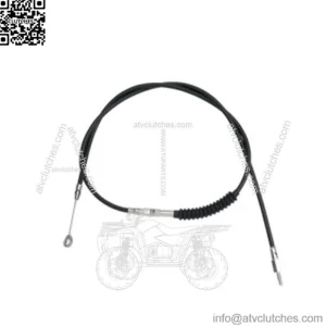 80" Black Vinyl Extended Length Clutch Cable Harley Softail Dyna Touring 06-17 (For: Harley-Davidson)