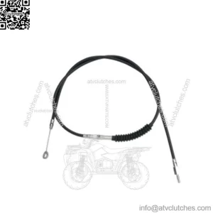 76 11/16" Black Vinyl Extended Length Clutch Cable Harley Softail Dyna Touring (For: Harley-Davidson)