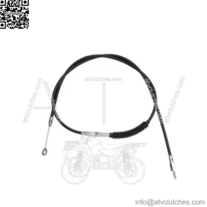 70 11/16" Black Vinyl Extended Length Clutch Cable Harley Softail Dyna Touring (For: Harley-Davidson)