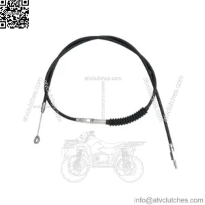 78 11/16" Black Vinyl Extended Clutch Cable Harley Softail Dyna Touring XL 86-13 (For: Harley-Davidson)