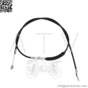 H.E. 64 11/16" Black Vinyl 2+ Extended Length Clutch Cable Harley Touring 08-16 (For: Harley-Davidson)