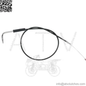 Black Vinyl Throttle Cable 32 1/2" Stock OEM Length 56356-96 Harley Softail Dyna (For: Harley-Davidson)