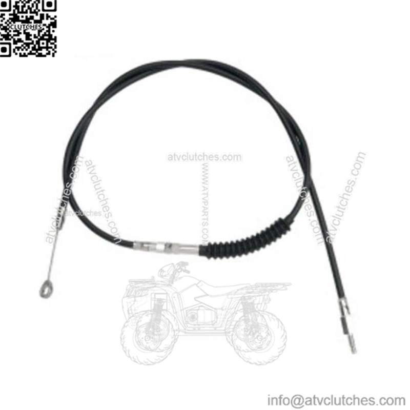 52 Black Vinyl Extended Clutch Cable Harley Softail Dyna Touring Sportster 86-13 (For: Harley-Davidson)