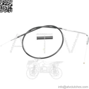 Black Vinyl Throttle Cable 28 1/2" Stock Length OEM 56633-06 Harley 06-17 Dyna (For: Harley-Davidson)