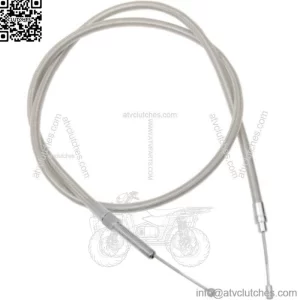 68 11/16" Braided Stainless Extended Clutch Cable Harley Softail Dyna Touring XL (For: Harley-Davidson)