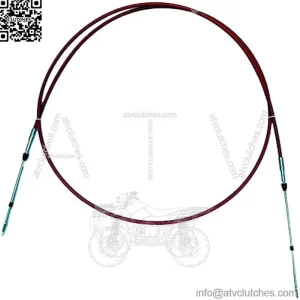Steering Cable is Compatible with Yamaha FZR, 1800cc, 2011-2015 WSM 002-051-13 OEM#F2C-61481-10-00