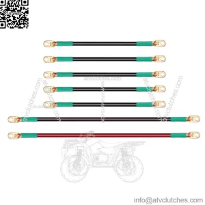Golf Cart Battery Cables for 1994-up EZGO TXT 36V 48V, 14" Long-5pc, 25" Long-2