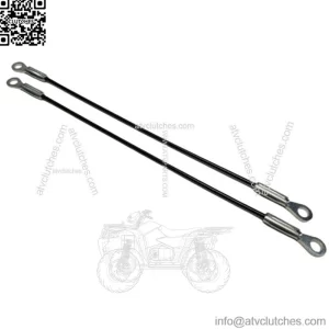 Pair (2) of Flexible Tailgate Tethers 12" Golf Cart Club Car Cable 105128001