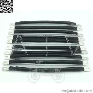 4 AWG 9 INCH Golf Cart Battery Cables for EZ-GO, Yamaha, Club Car 10 Pack