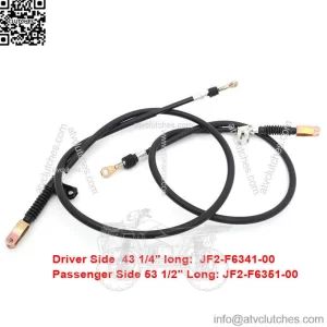 2pcs Rear Brake Cables Set Gas Electric for Yamaha Golf Cart G8 G14 G16 G19 G20