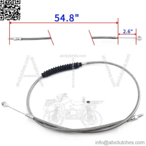Braided Clutch Cable for Sportster 1200 XL1200C XL1200N XL1200R XL1200T XL1200X