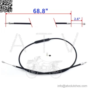 68.8" Clutch Cable Dyna Wide Glide FXDWG 99-05 Low Rider FXDL FXDS-Conv 99 00